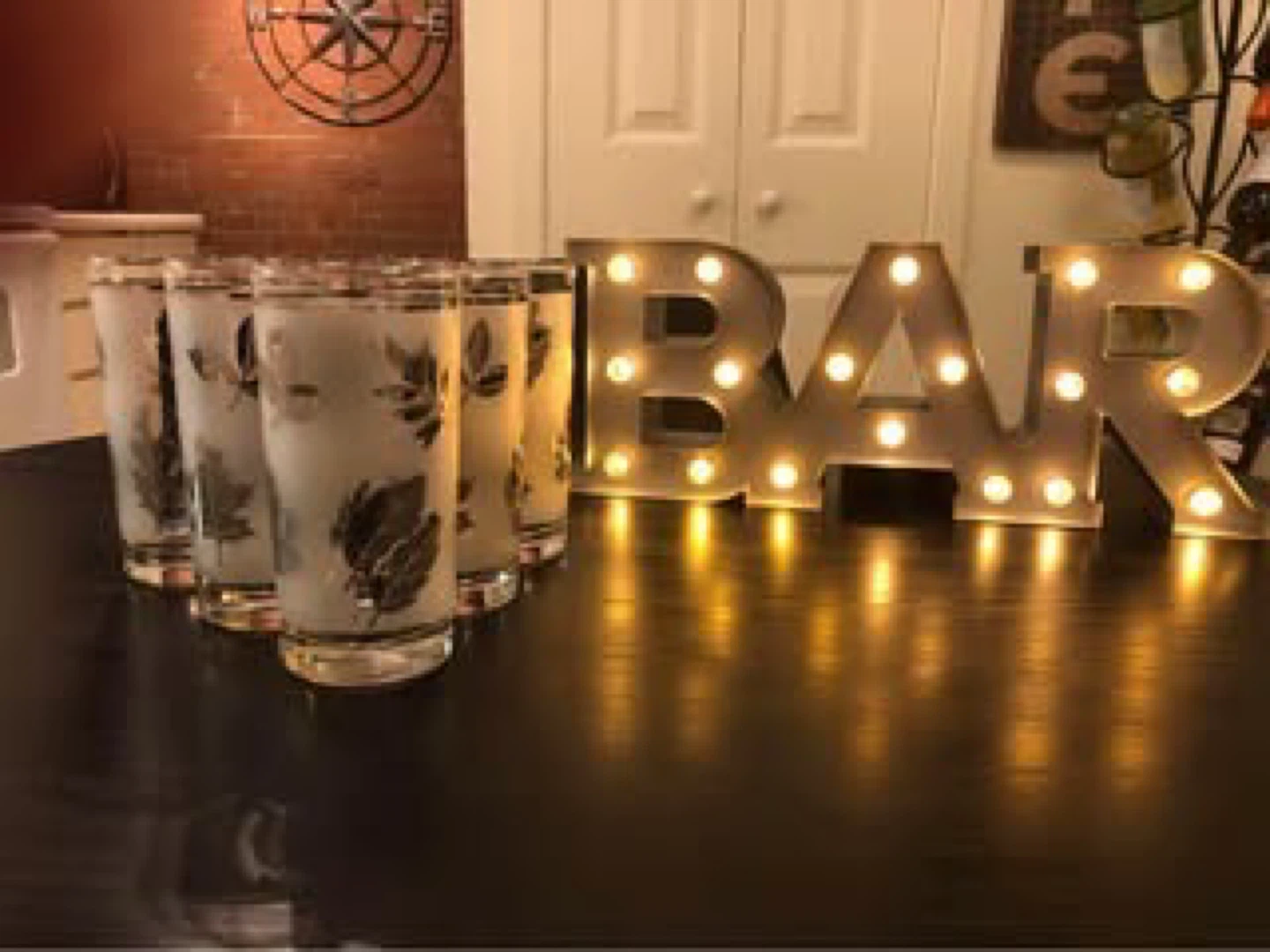 Set of 6 Frosted Leaf Tumblers - photo 2