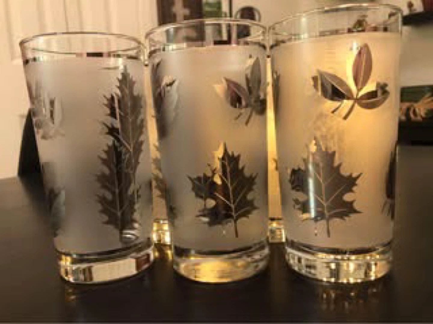 Set of 6 Frosted Leaf Tumblers - photo 3