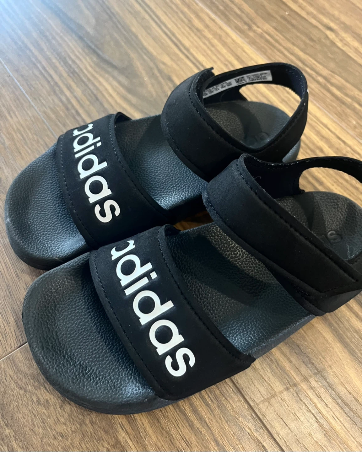 Adidas Black Sandals Size 12