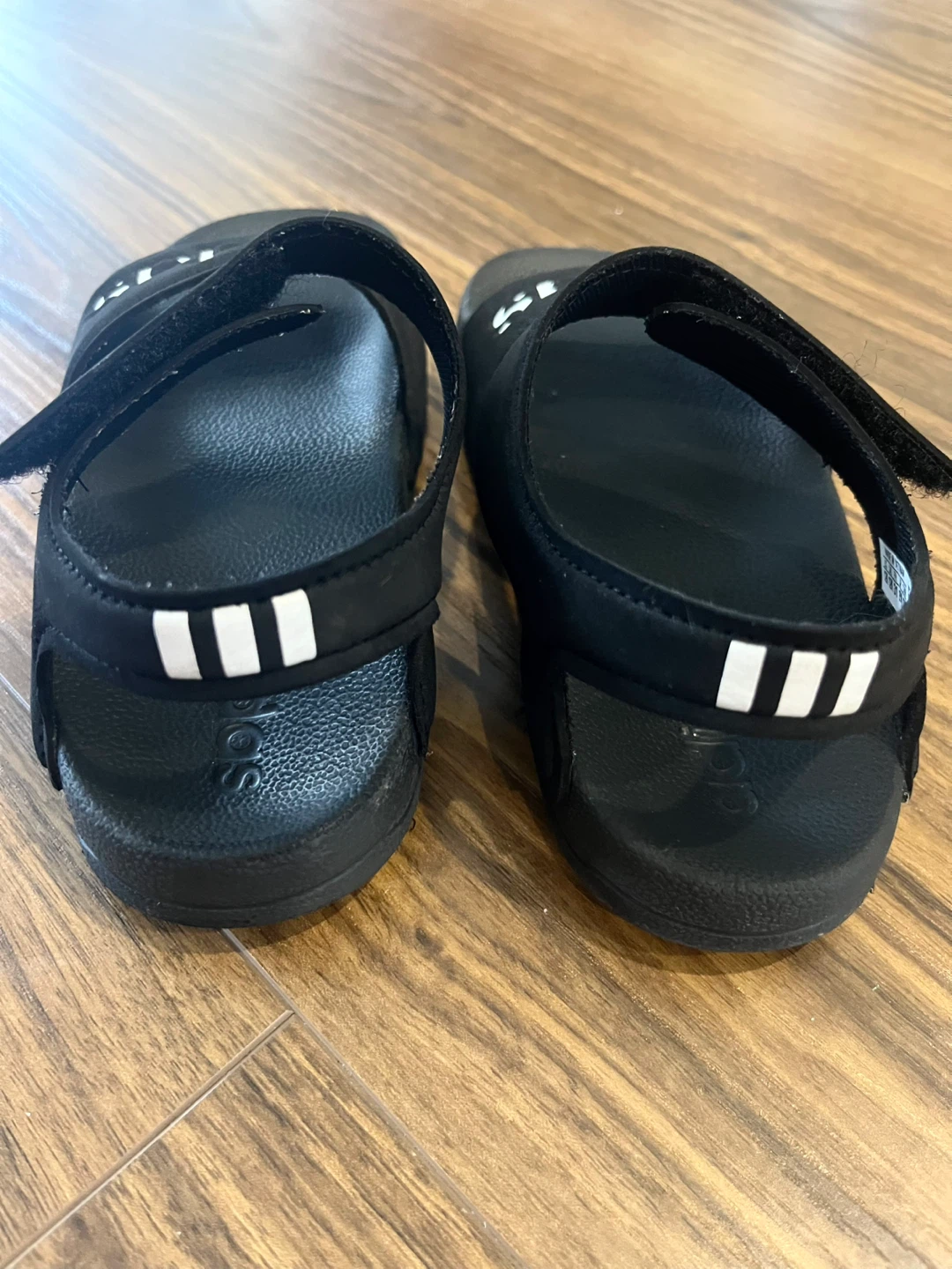 Adidas Black Sandals Size 12 - photo 2