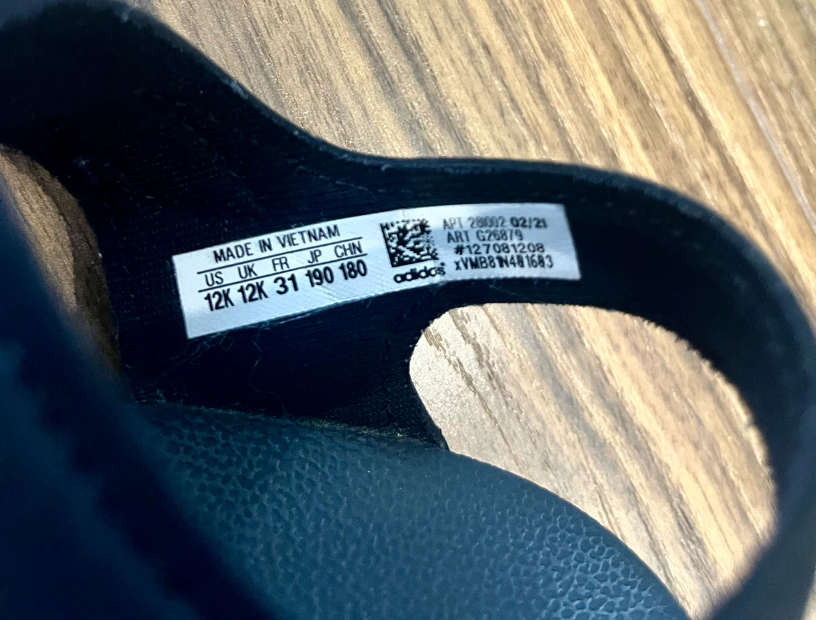 Adidas Black Sandals Size 12 - photo 4