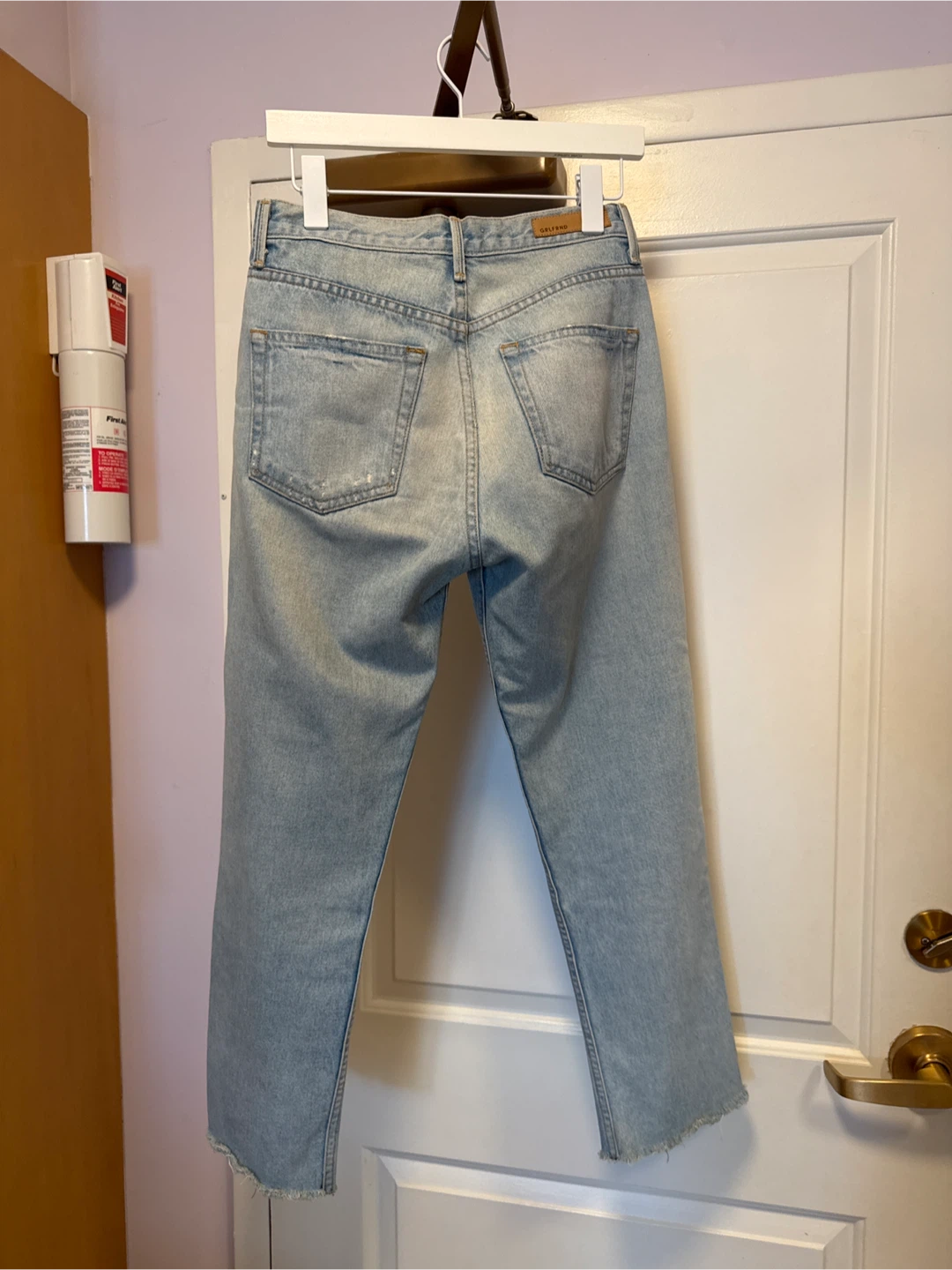 GRLFRND Light Wash Distressed Jeans - photo 2