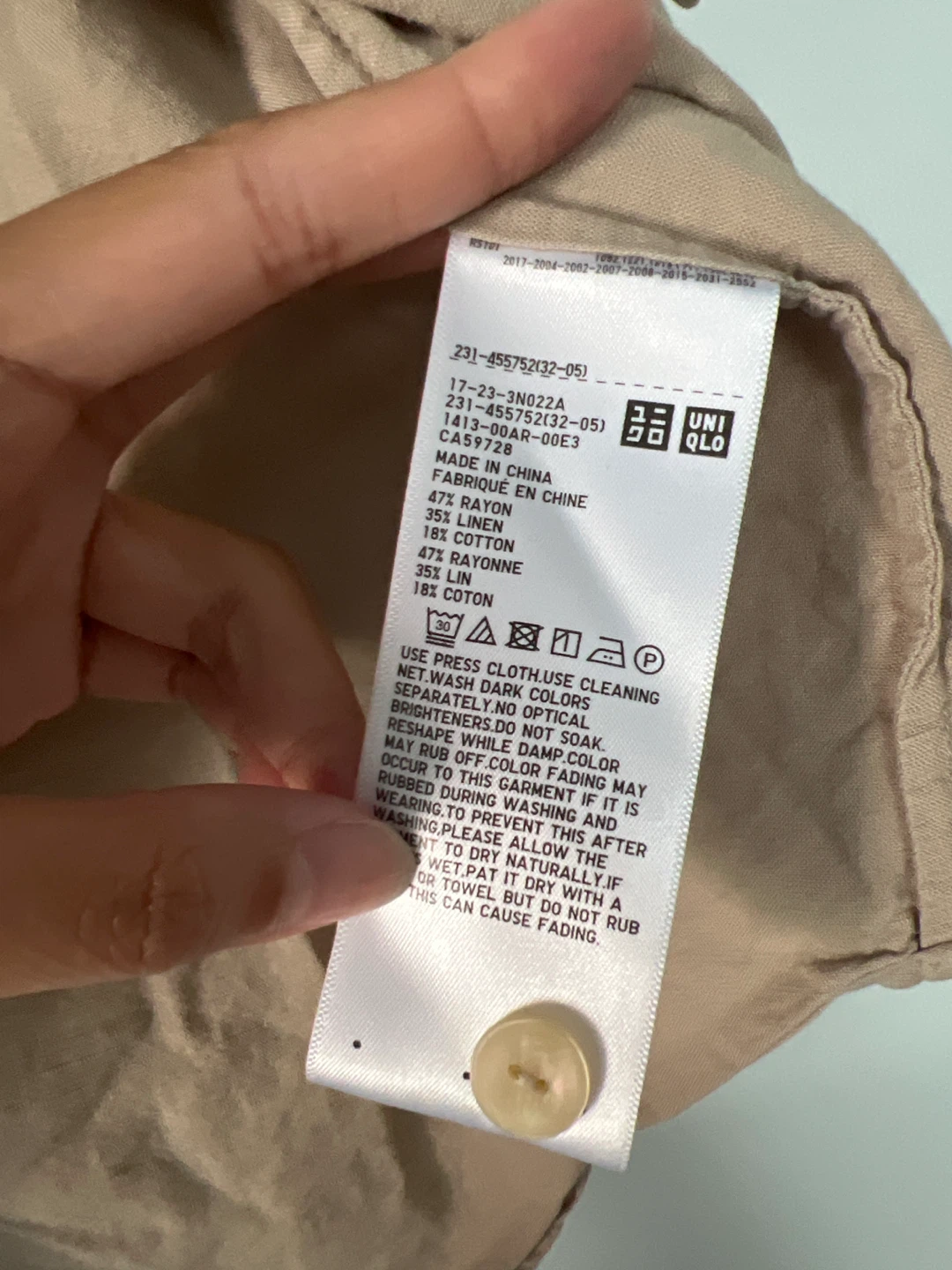 Uniqlo Linen Blend Button-Up Shirt - photo 3
