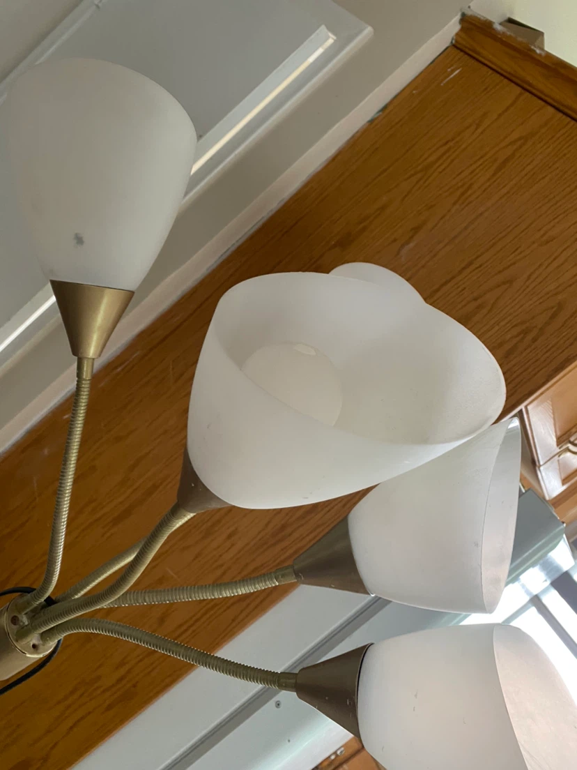 Multi-Head Floor Lamp with Frosted Shades - photo 2