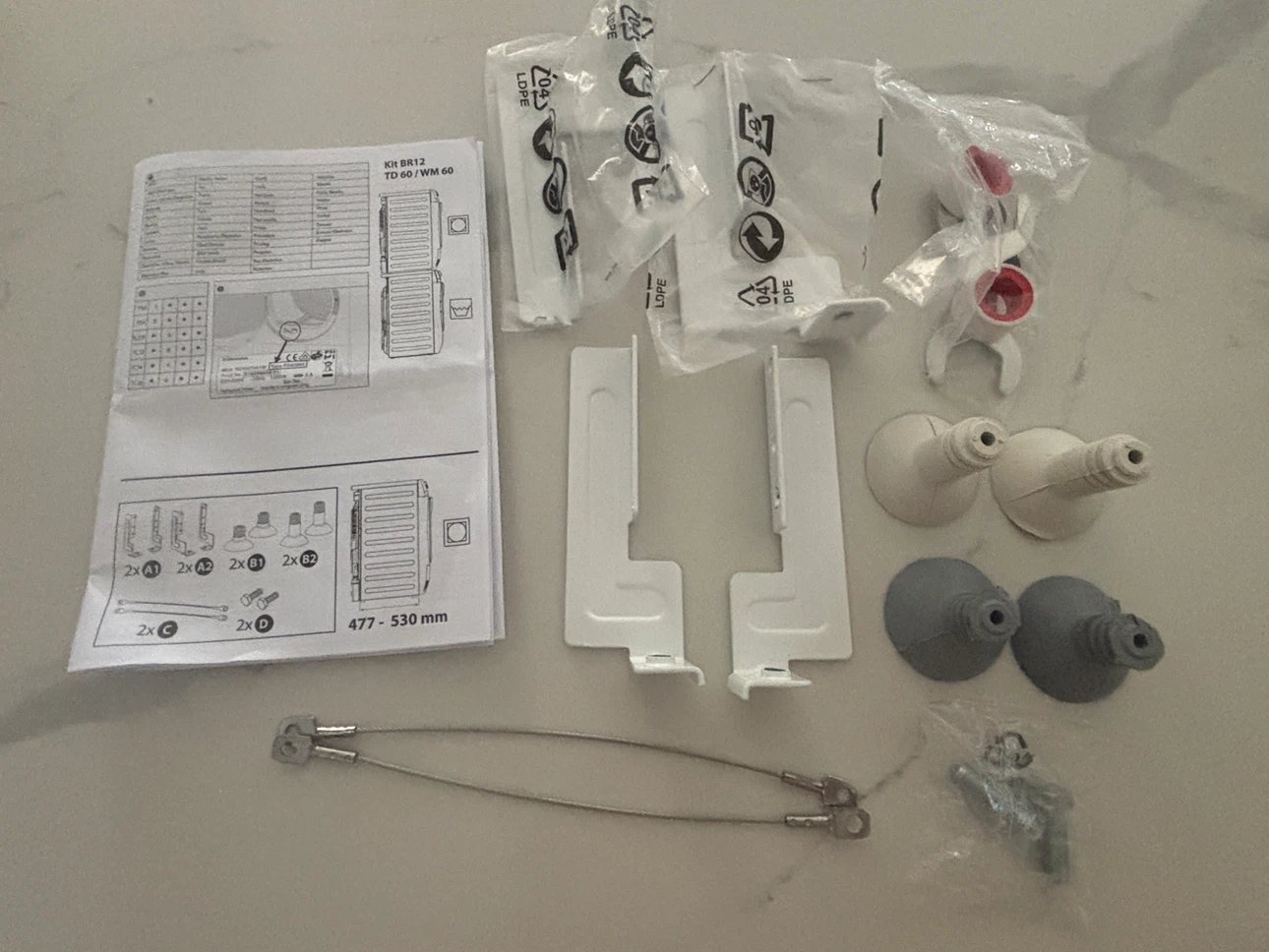 New Electrolux Euro Stacking Kit BR12 (TD 54/54 & TD 60/60)