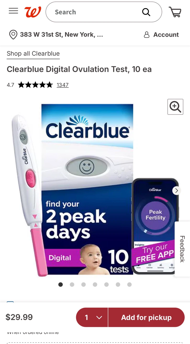 Clearblue Smart Ovulation Test Kit - 10 Tests - photo 3