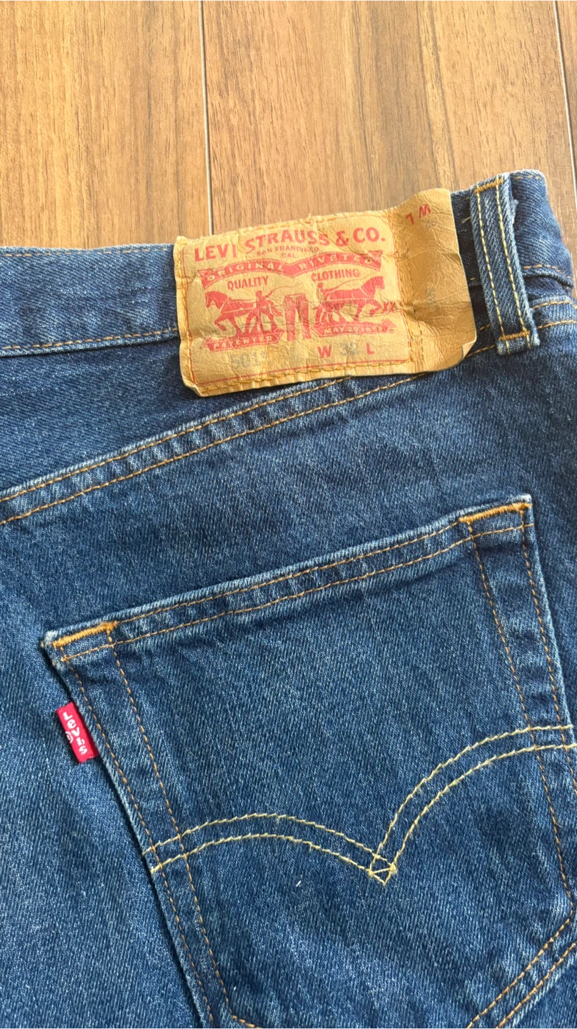 Levi's 501 Denim Shorts Men's Size 32 - photo 4