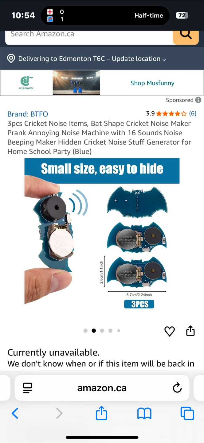 BTFO 3pcs Cricket Noise Items - photo 4