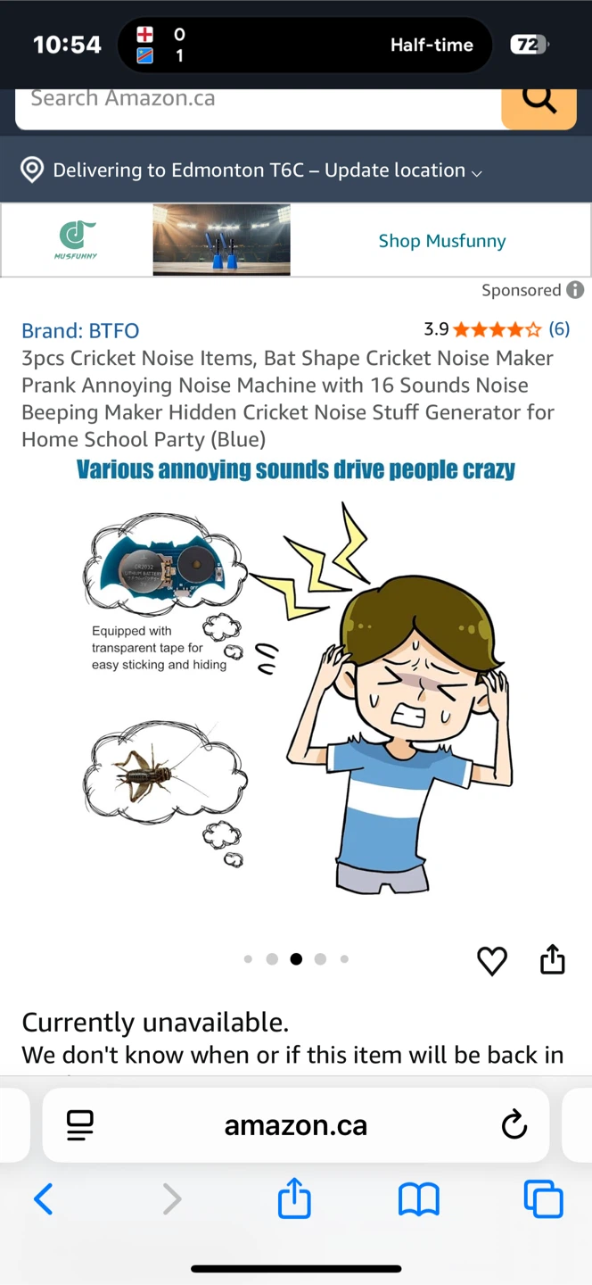 BTFO 3pcs Cricket Noise Items - photo 5