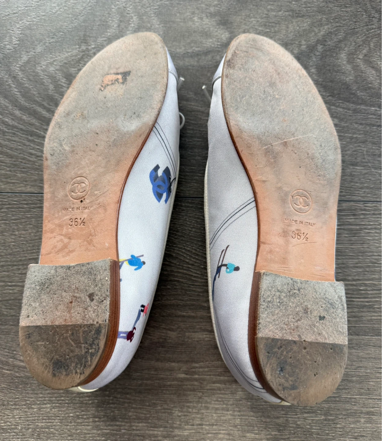 Authentic Chanel silk Ballet Flats - - photo 5