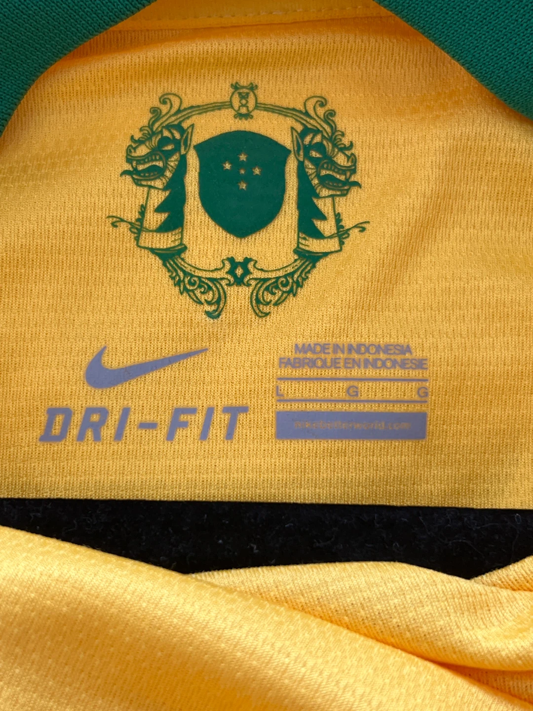 Nike Brazil National Team 2012-2013 home soccer jersey - photo 5