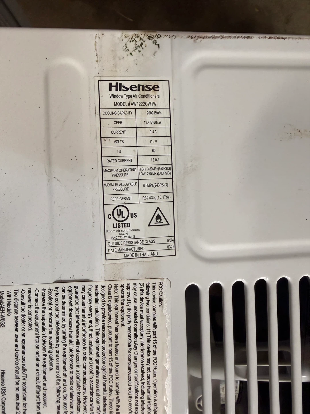Air Conditioner 12000 BTUS. Wi/FI compatible. $225.00 or best - photo 4