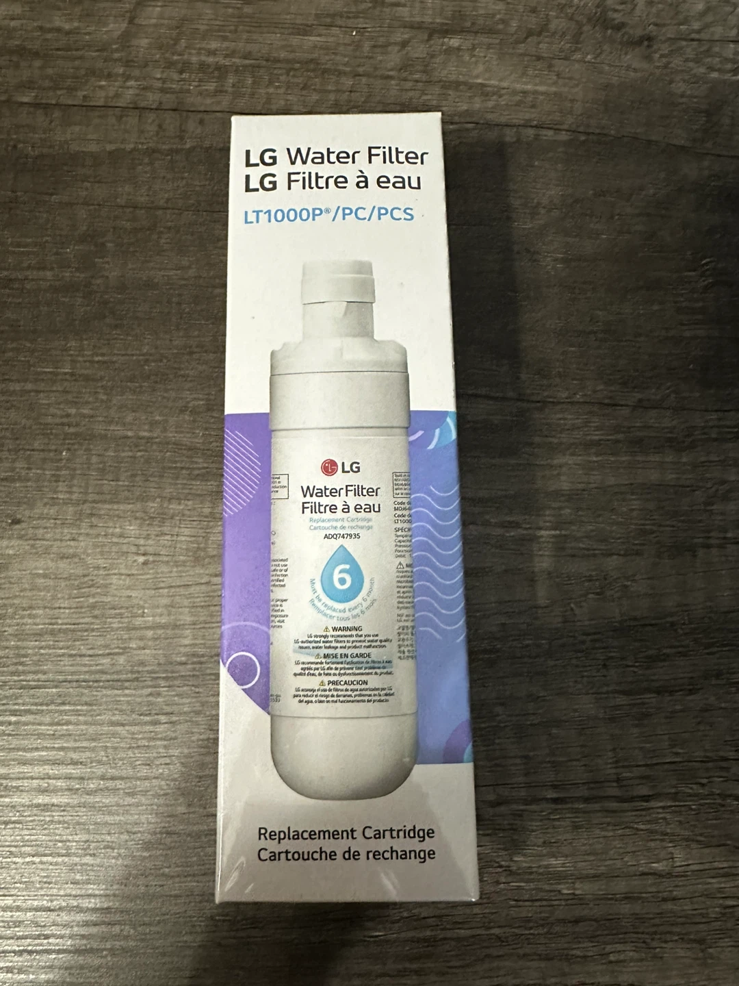 LG Water Filter LT1000P Replacement Cartridge