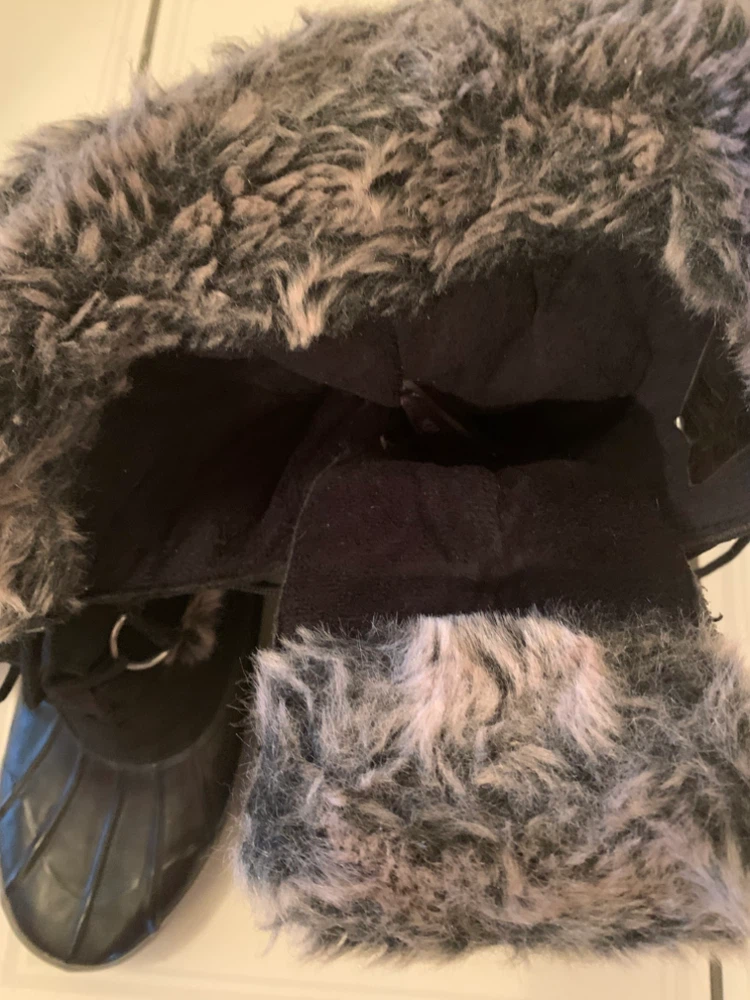 Khombu Black Faux Fur Lined Snow Boots - photo 3