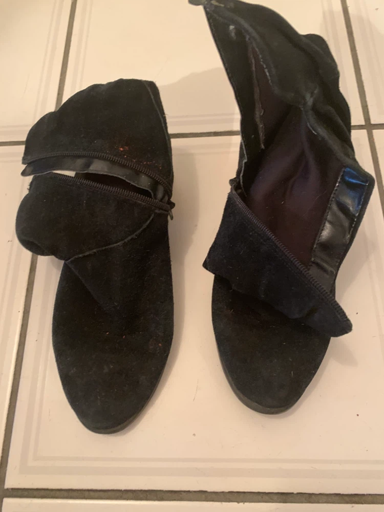 Black Suede Ankle Boots