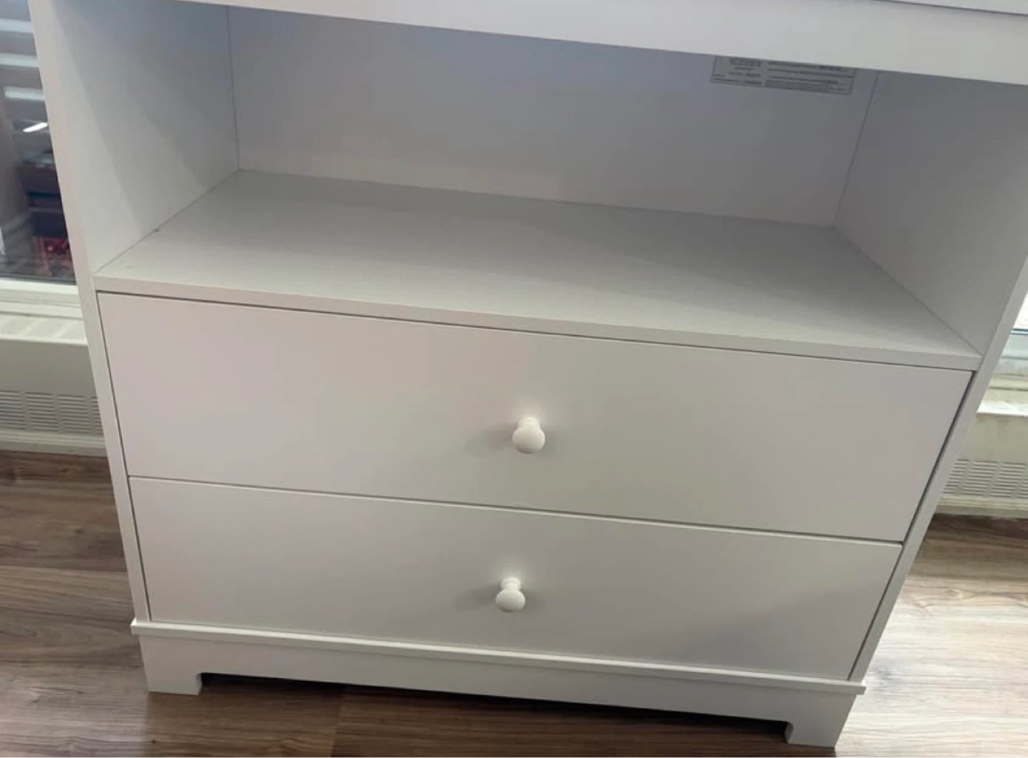 White 2-Drawer Storage Unit
