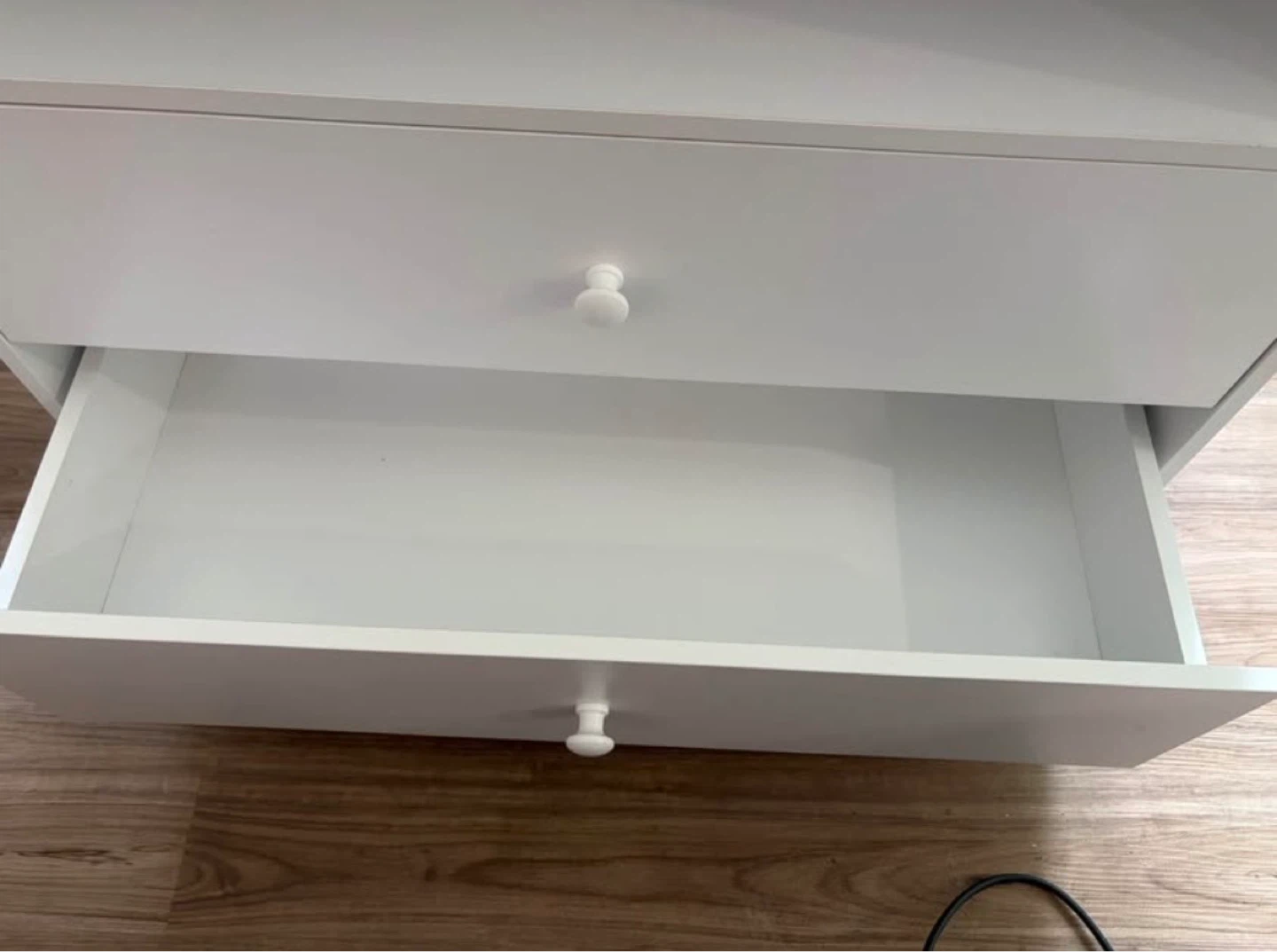 White 2-Drawer Storage Unit - photo 3