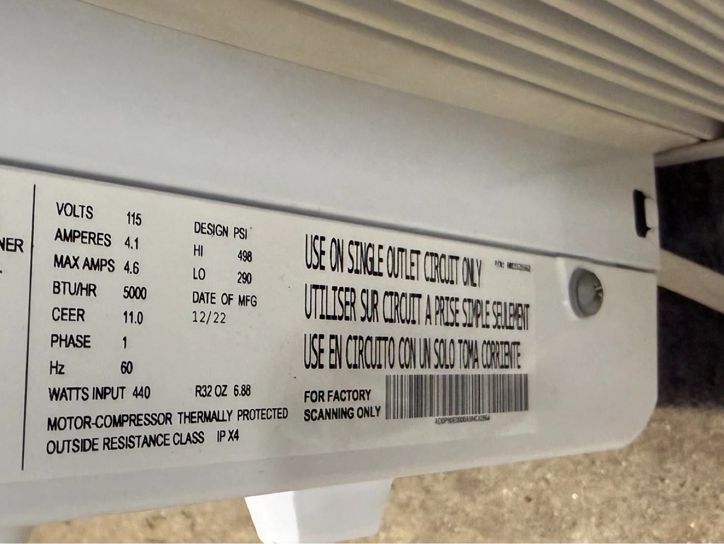 GE 5000 BTU Air Conditioner. $125.00 or best offer. - photo 4