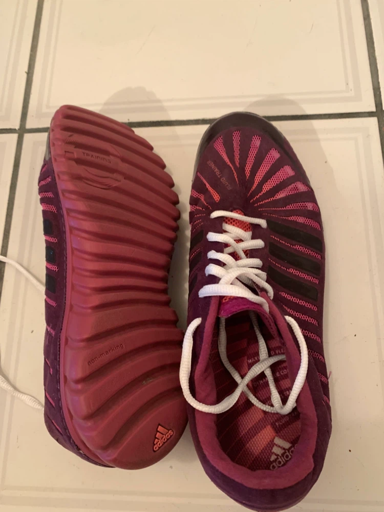 Adidas Women's Fluid Trainer Running Shoes Purple Pink - photo 2