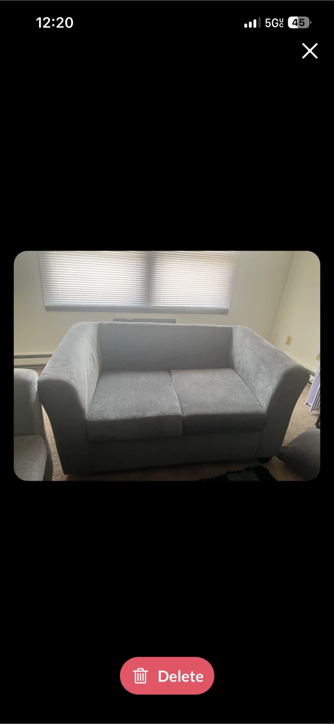 Grey Loveseat - photo 2