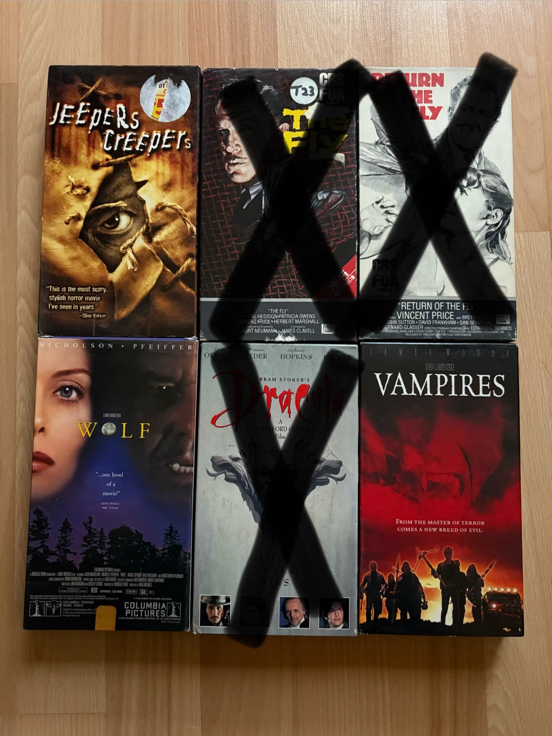Various Horrors Movies VHS $10 each