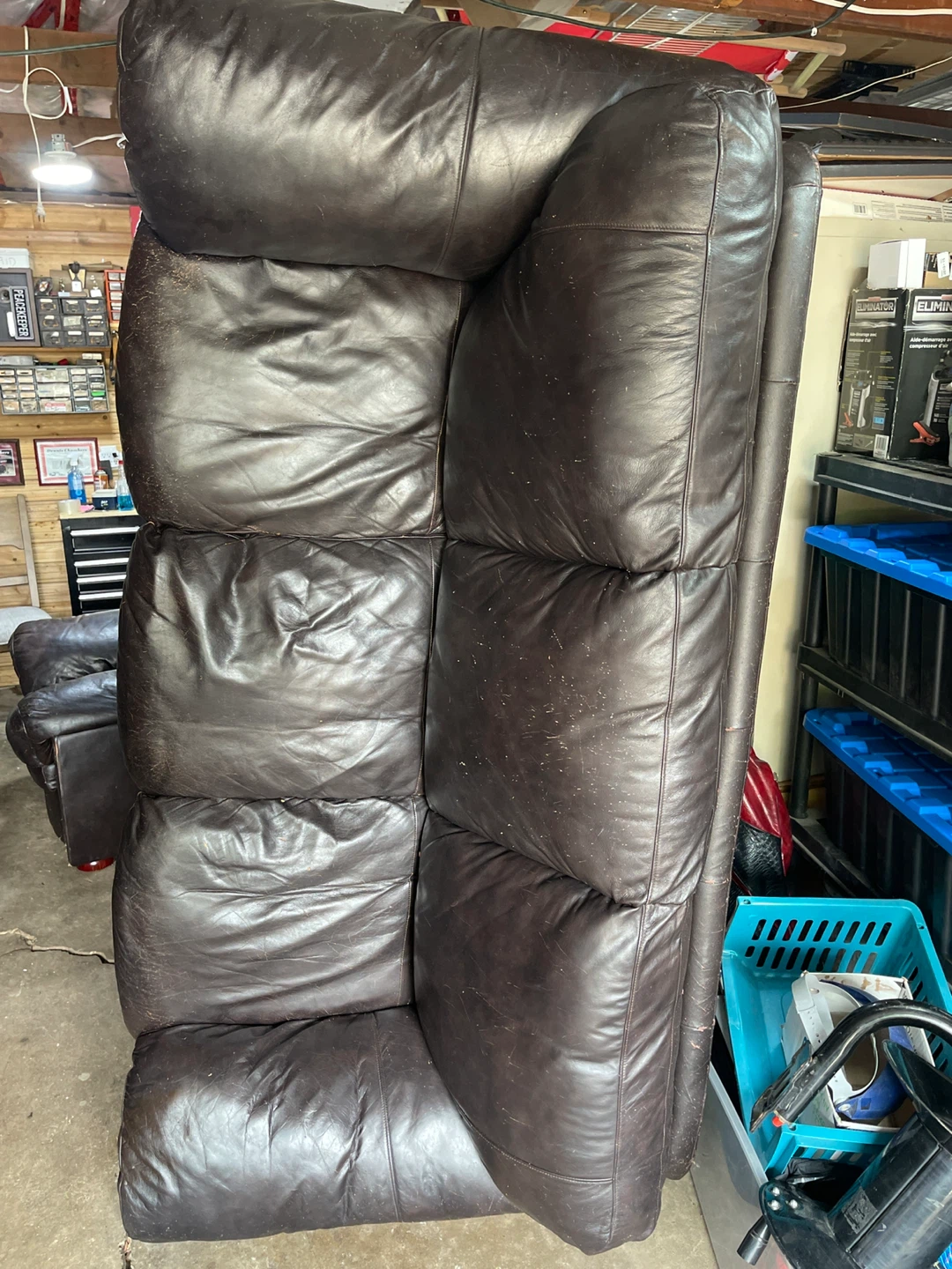 3 piece leather set. Sofa, loveseat, chair FREE DELIVERY - photo 2
