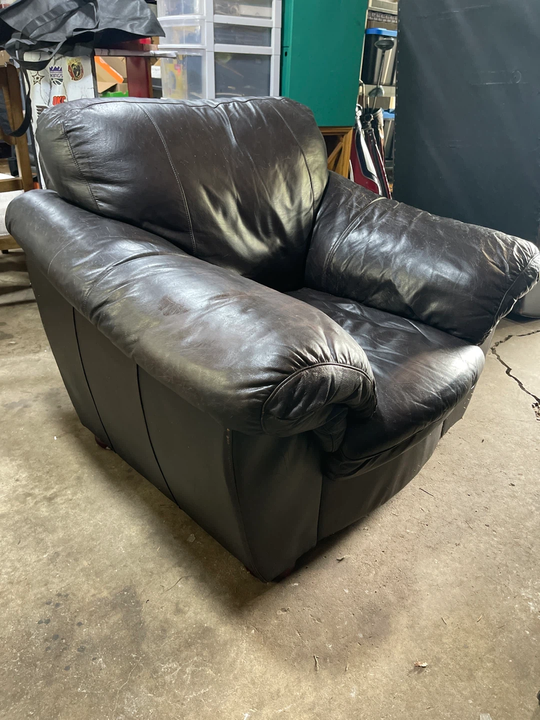 3 piece leather set. Sofa, loveseat, chair FREE DELIVERY - photo 5