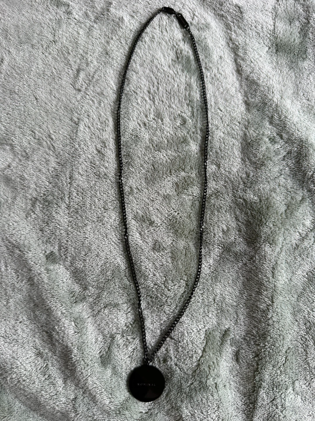 Nominal Black Pendant Necklace
