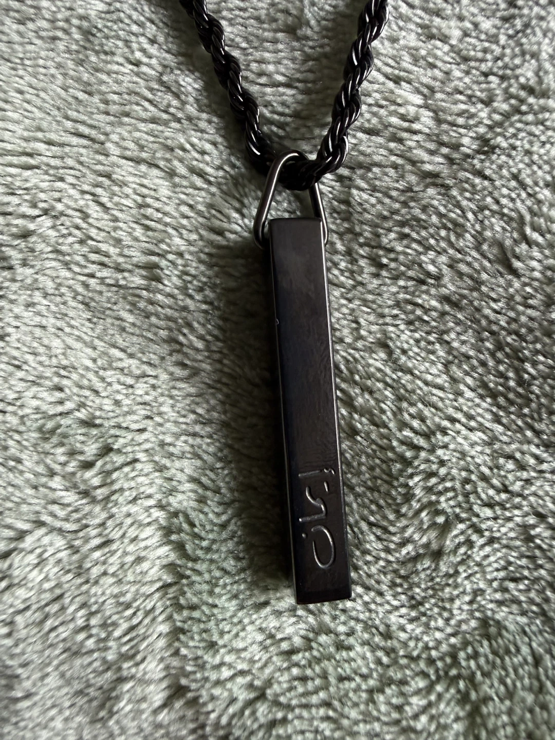 Black Bar Pendant Necklace - photo 3