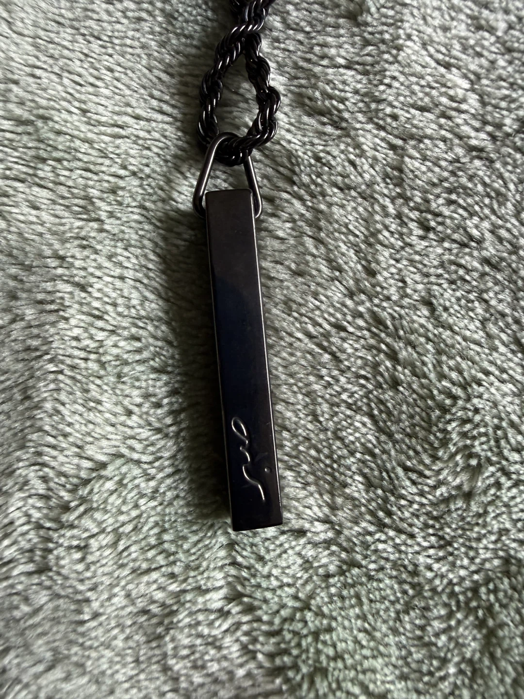 Black Bar Pendant Necklace - photo 5