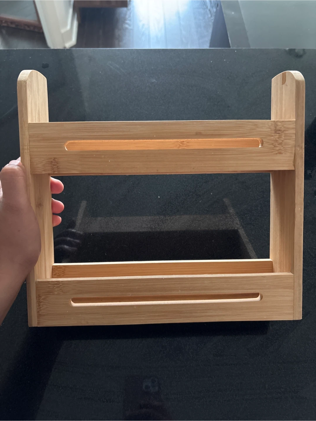 Bamboo Two-Tier Countertop Shelf