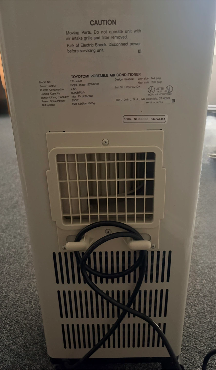 Toyotomi Portable Air Conditioner - photo 3