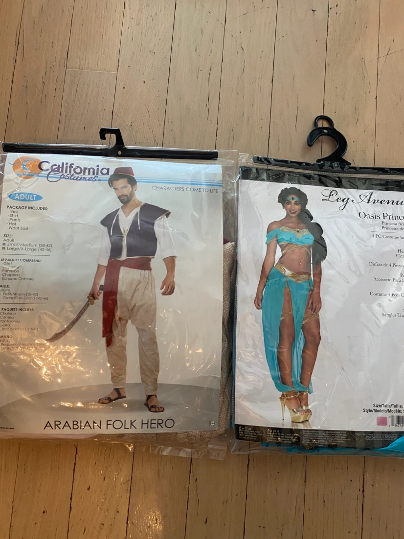 Aladdin & Princess Jasmine Halloween Costumes