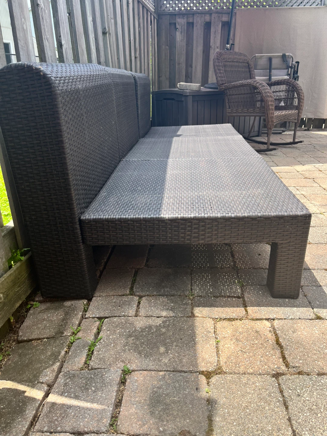 Dark Brown Rattan Modular Outdoor Seating Set - photo 4