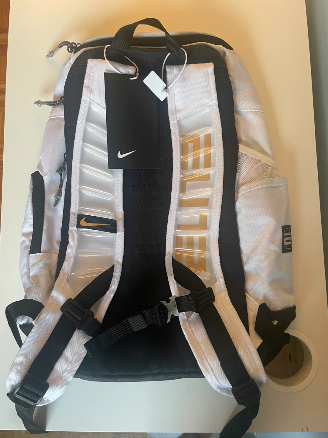 BRAND NEW Nike Elite Backpack - White and Gold - photo 2