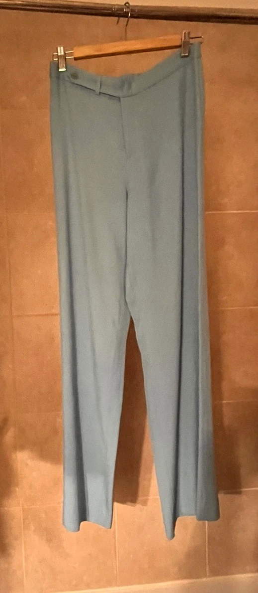 Ralph Lauren Blue Silk Blend Trousers Size 6 - photo 2