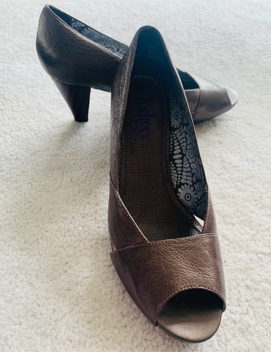 Practically new peep toe women’s shoes - photo 2