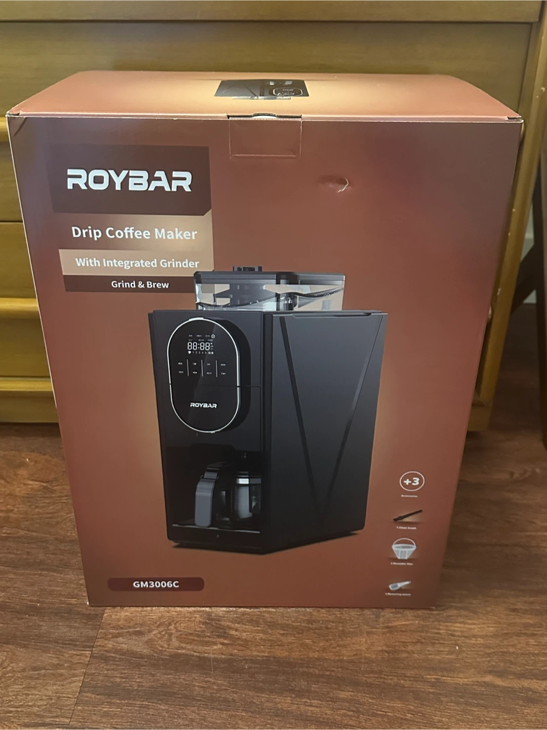 BRAND NEW in sealed Box Roybar Drip coffee Maker with grinder