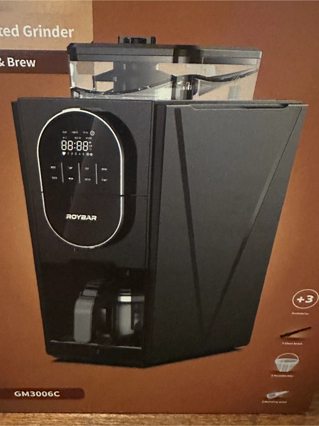 BRAND NEW in sealed Box Roybar Drip coffee Maker with grinder - photo 3