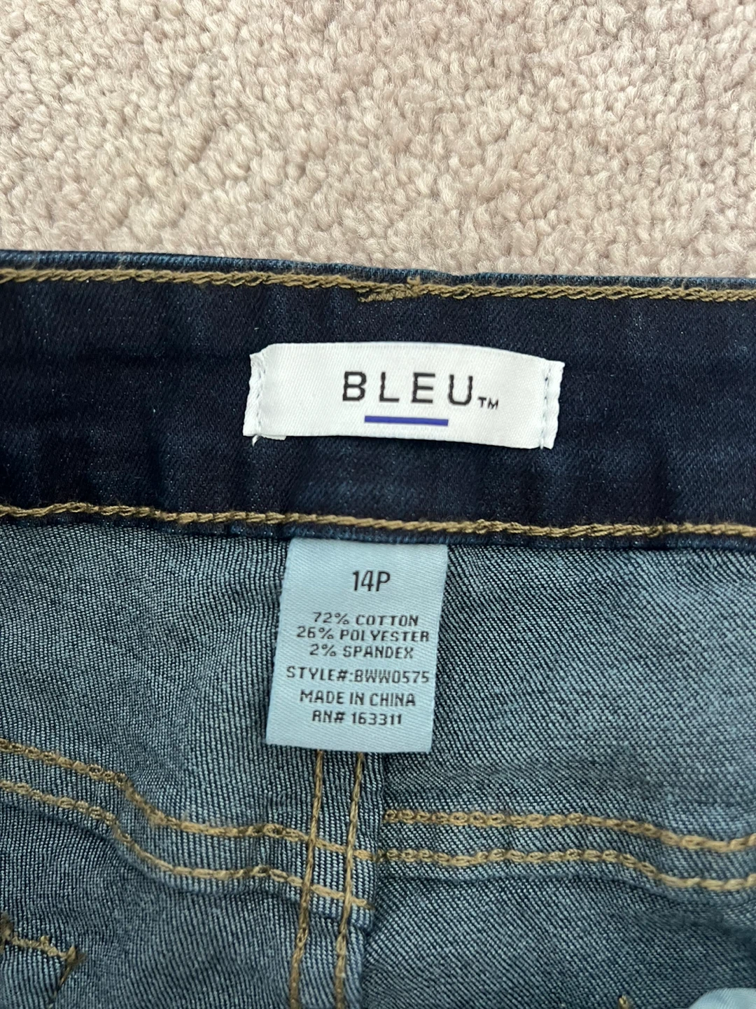 BLEU Jeans Size 14P - photo 3