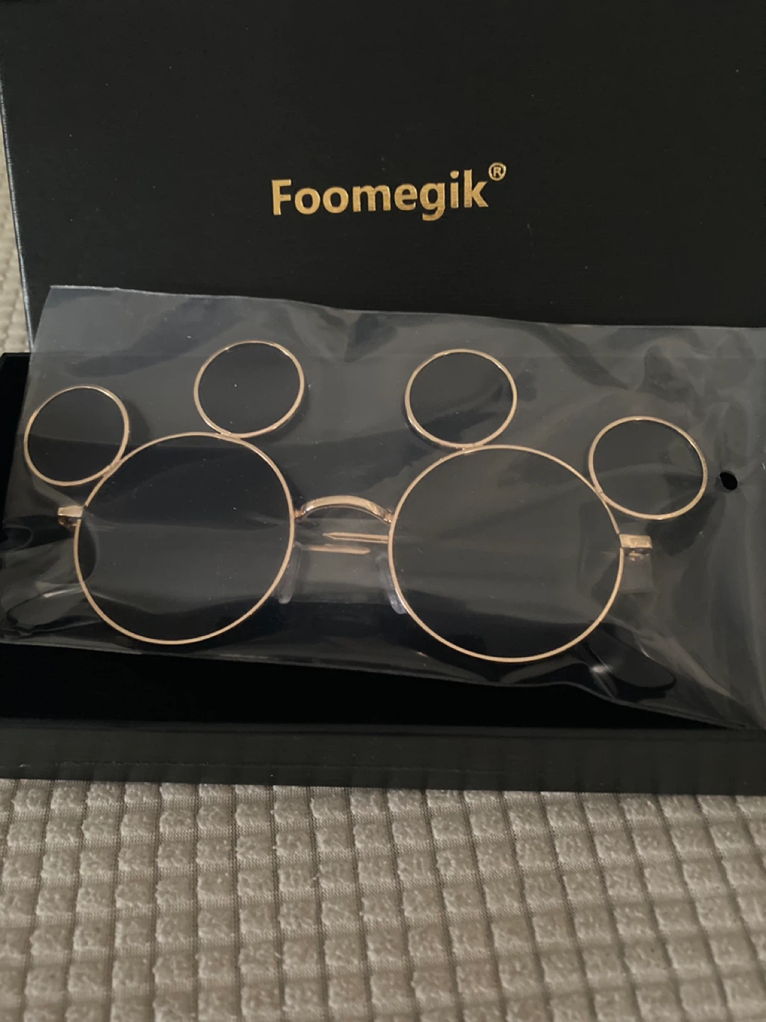 Foomygik Mickey Mouse Style Round Sunglasses