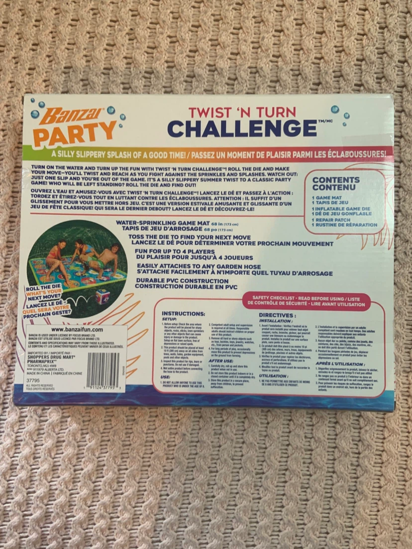 Banzai Party Twist 'N Turn Challenge Water Sprinkler Game Mat - photo 3