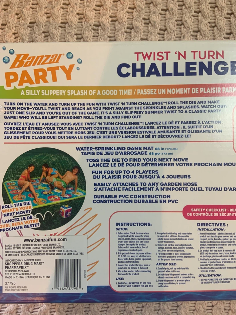Banzai Party Twist 'N Turn Challenge Water Sprinkler Game Mat - photo 5