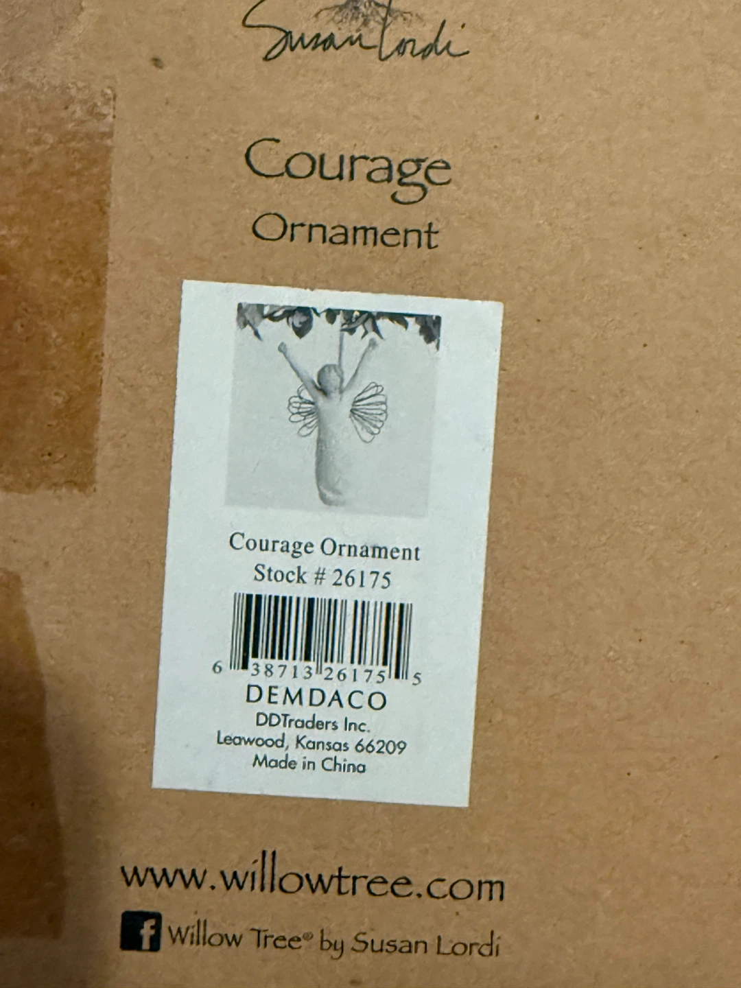 Willow Tree Courage Ornament by Susan Lordi - photo 3