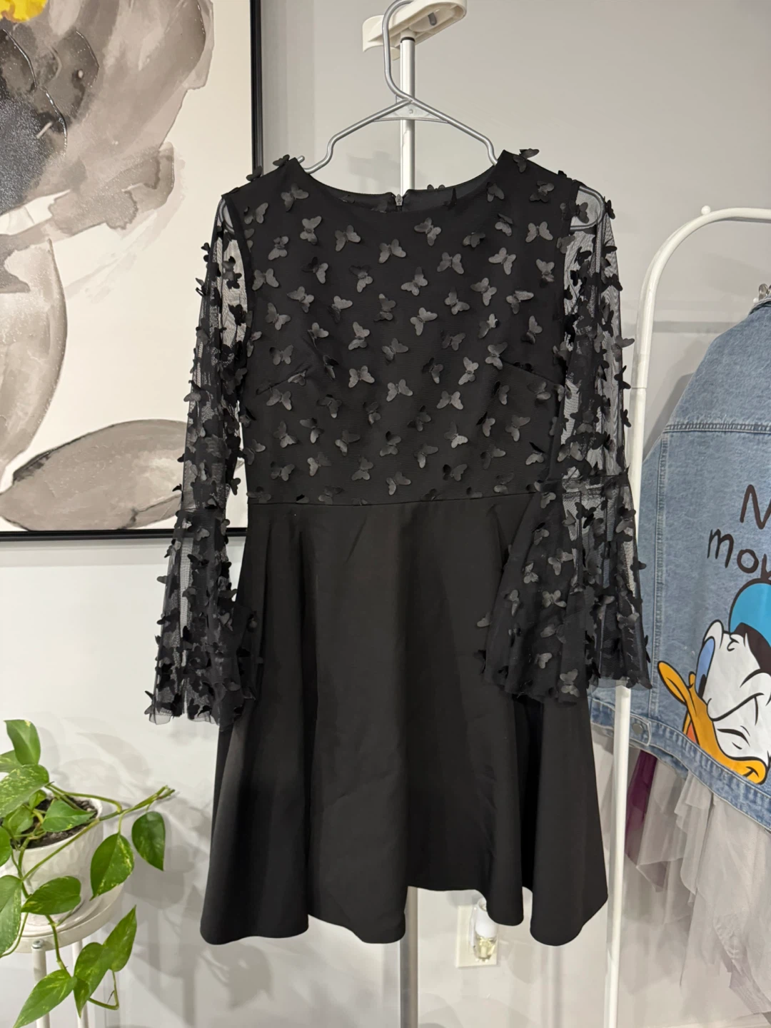 Black Dress with Butterfly size M