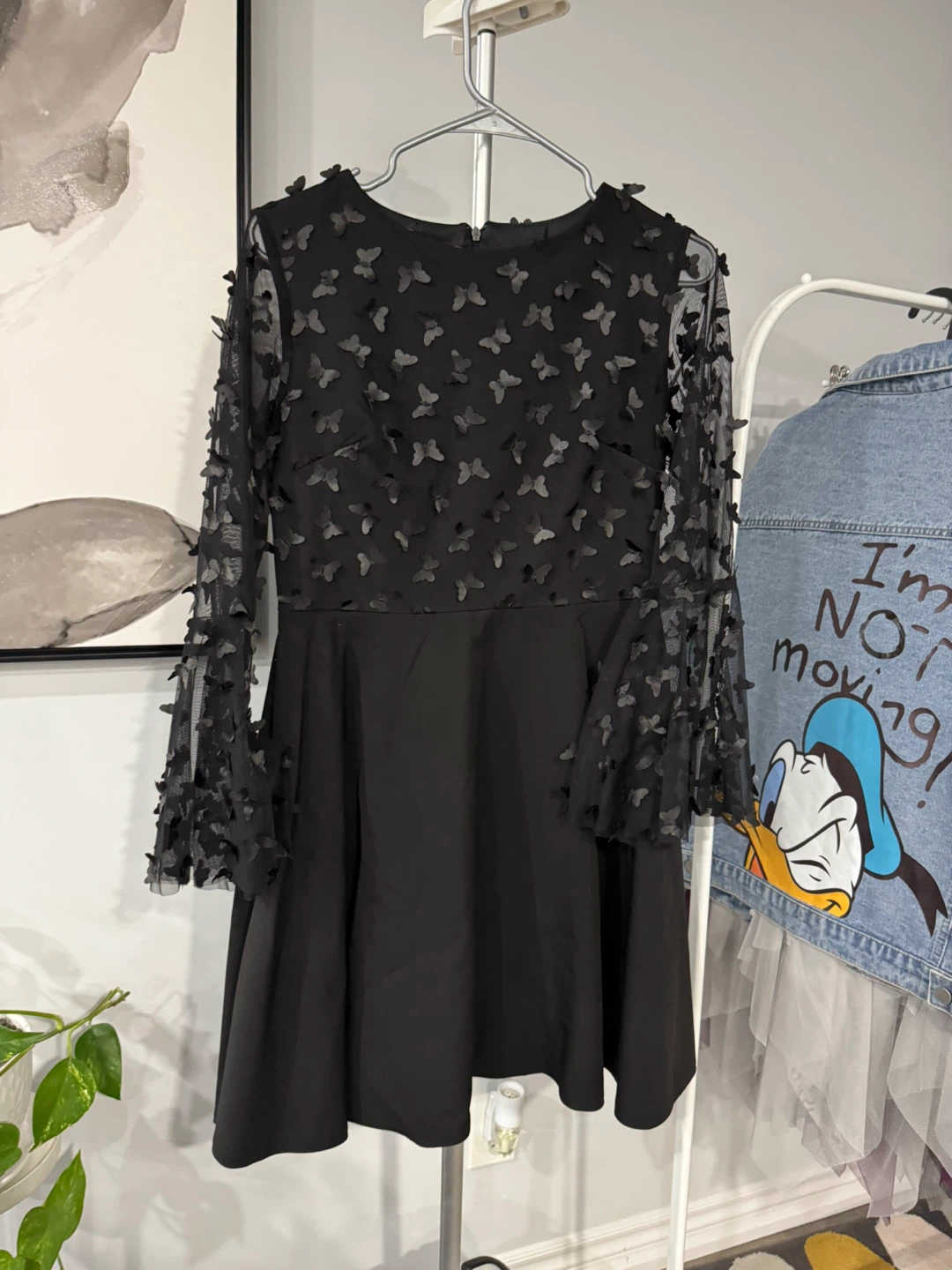 Black Dress with Butterfly size M - photo 2
