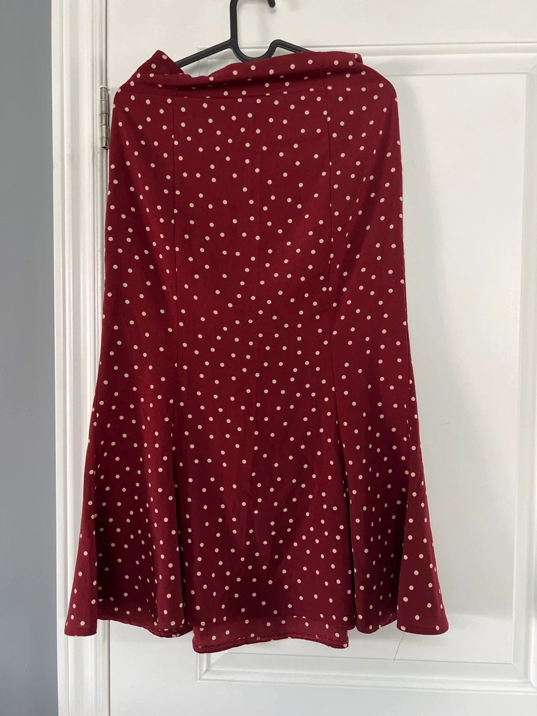 Maroon Polka Dot Skirt