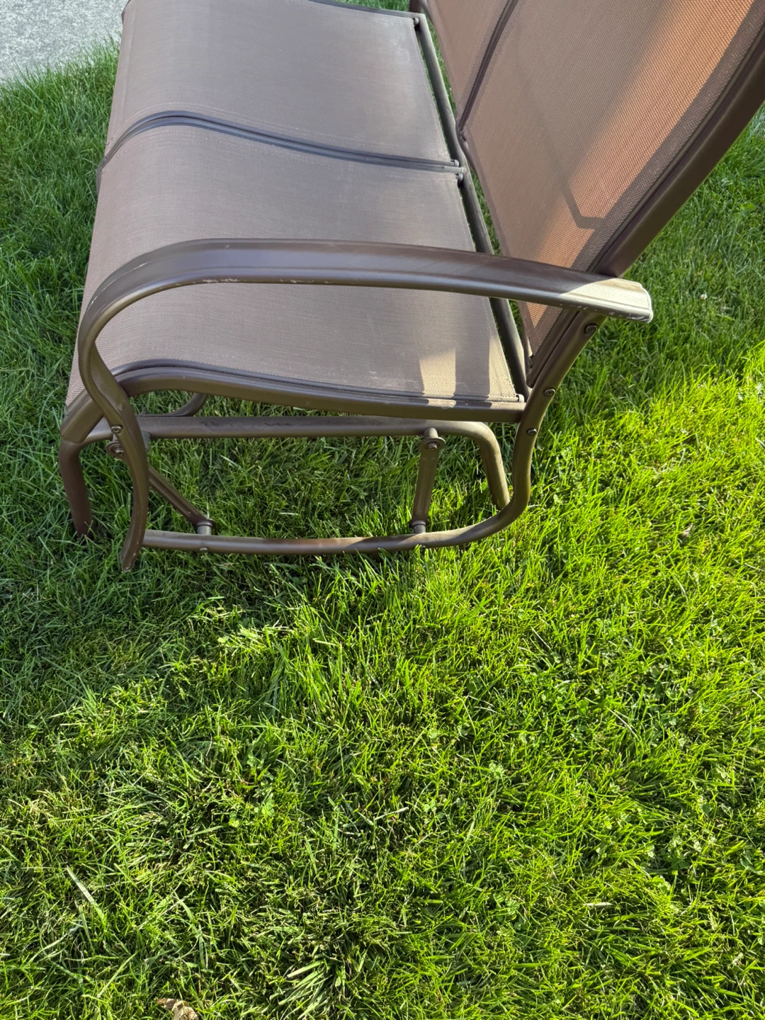 Bronze Metal Glider with Side Table. $130.00 or best offer - photo 5