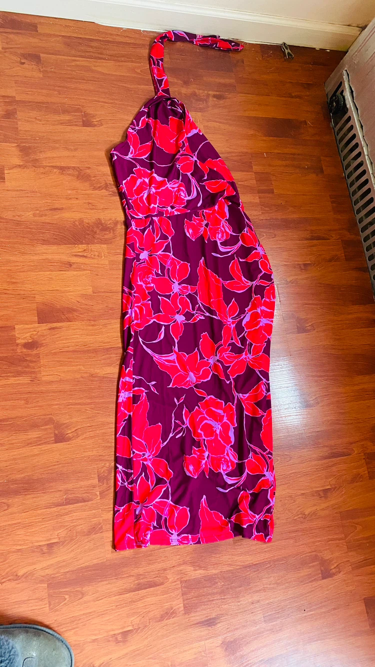 Venus floral halter body con dress size m - photo 3