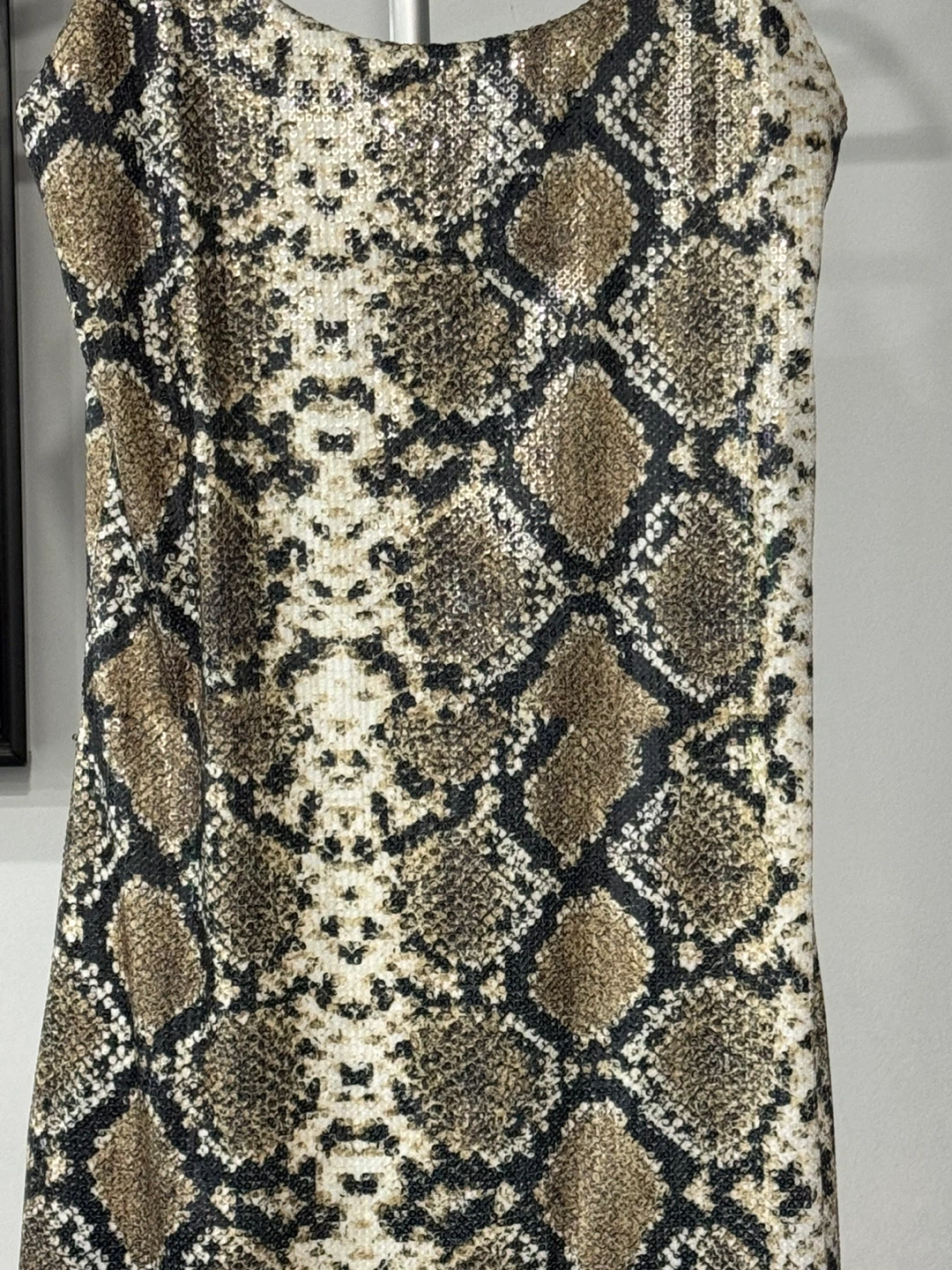 Sparkly Snake Print Slip Dress size M - photo 2